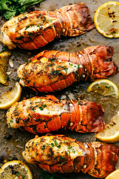 Broiled South African Lobster Tails