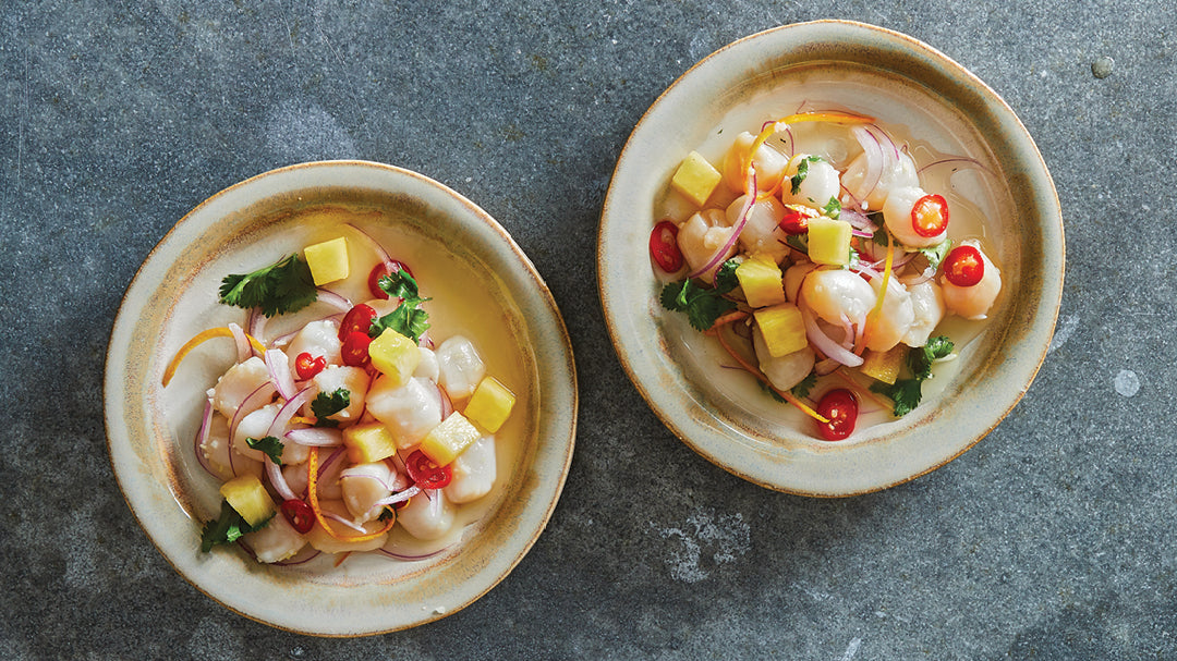 Pineapple-Lime-Ginger Scallop Ceviche