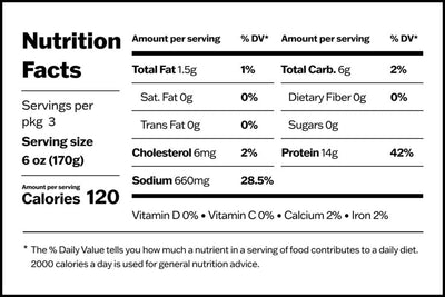 bay scallop nutrition info