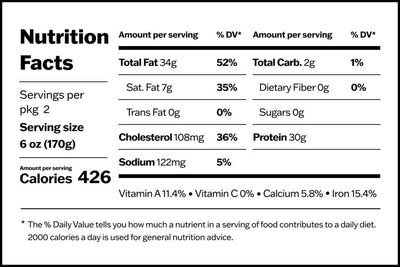 black cod nutrition info