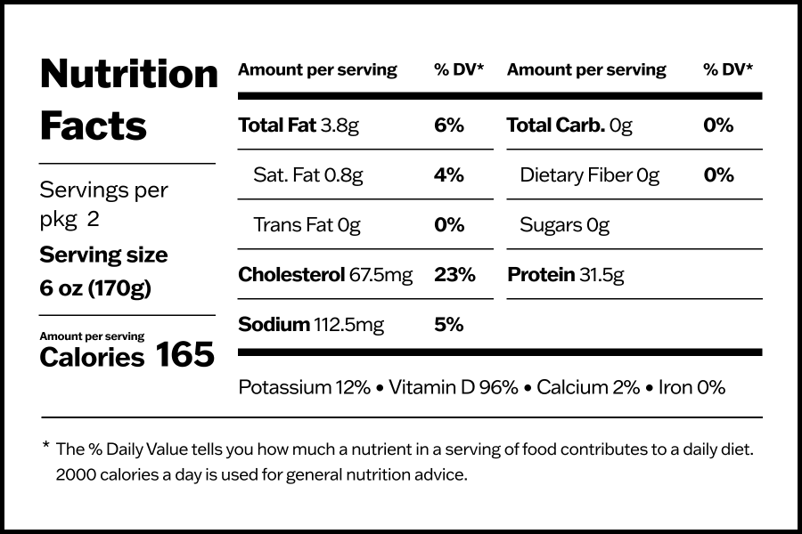 branzino nutrition info