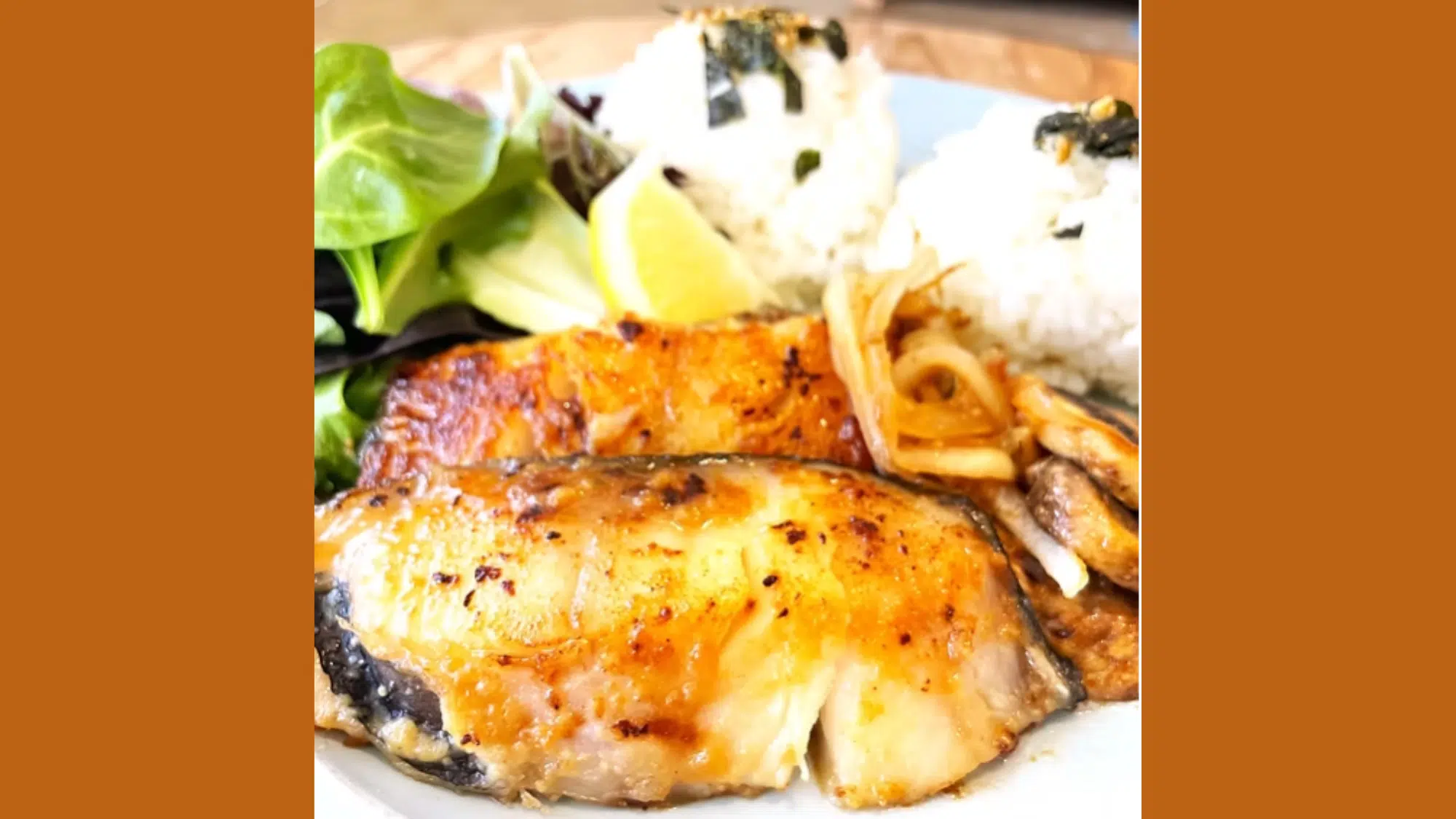 Hawaii's Favorite Miso Butter Fish Plate (Black Cod)