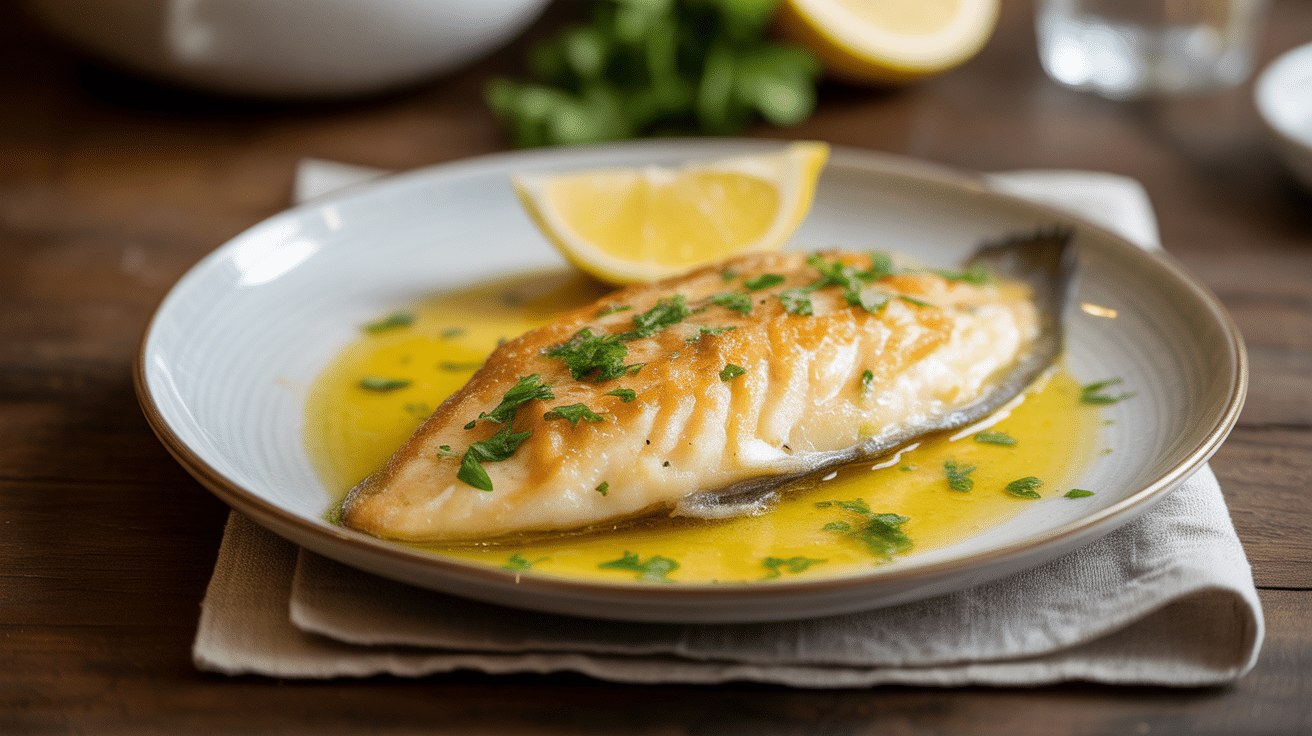 Lemon-Butter Pan-Fried Basa