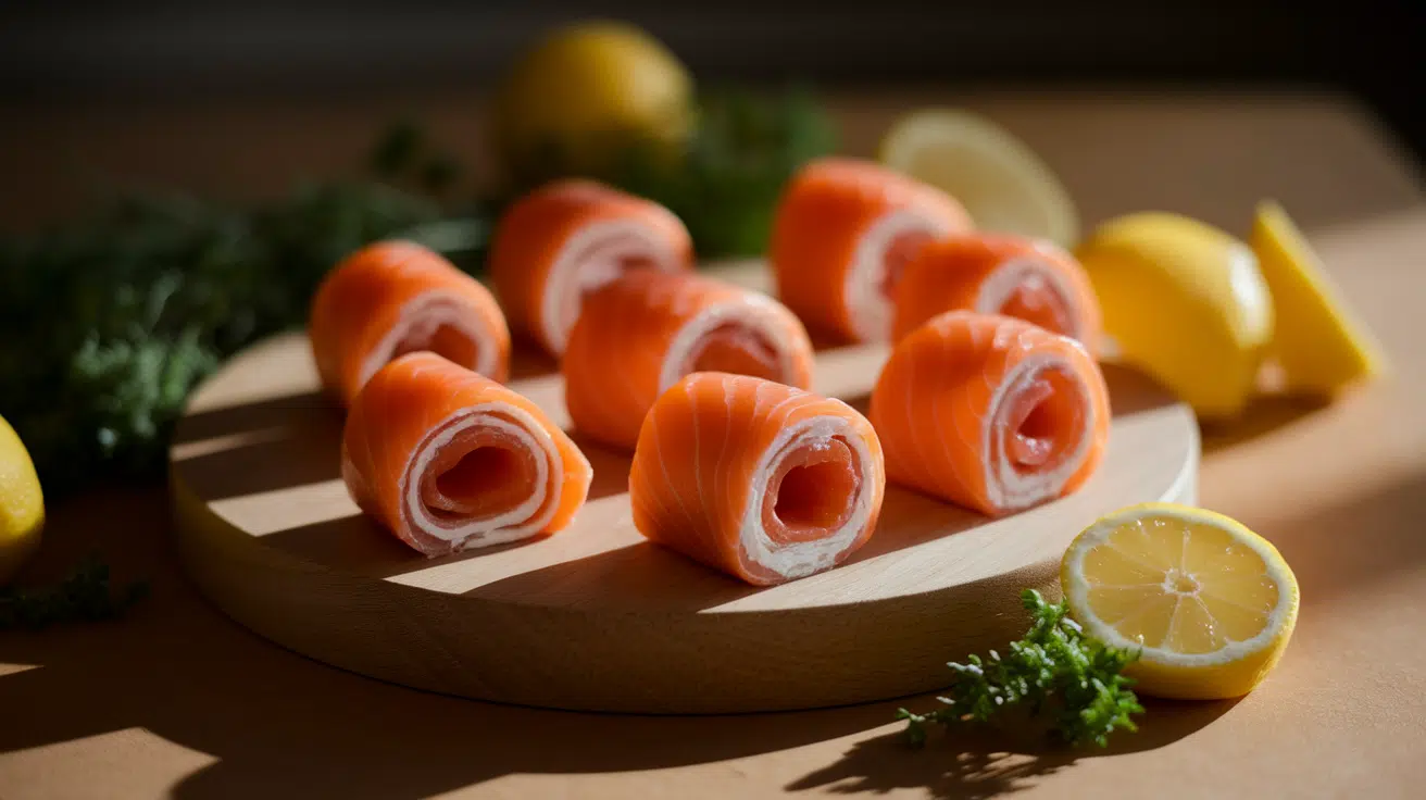 Smoked Salmon Cream Cheese Roll-Ups