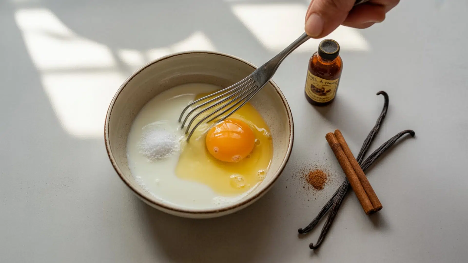 Whisk the Egg Mixture
