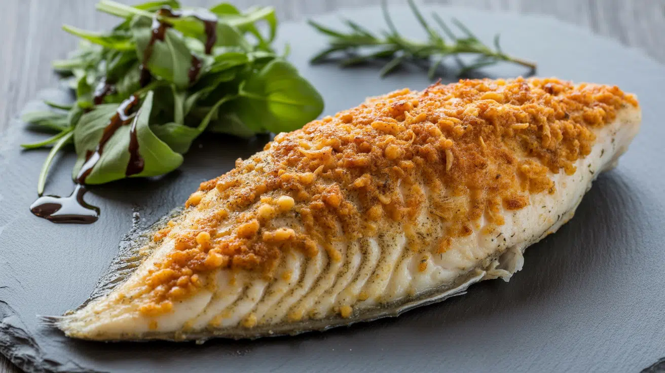 parmesean crusted basa