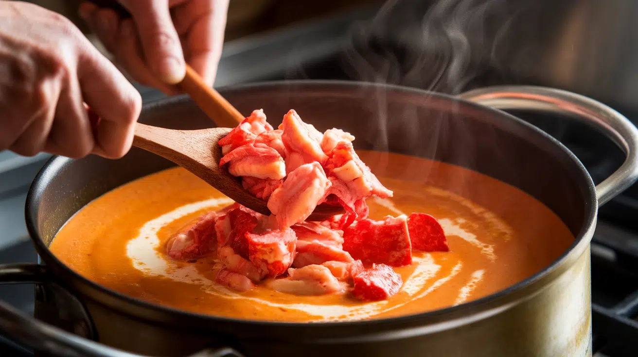 Add the Lobster Meat