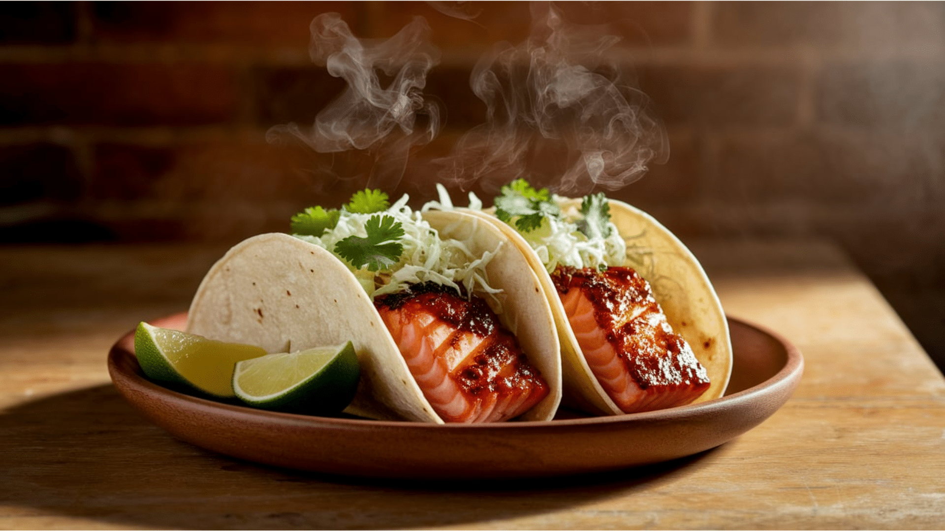 Chili Crisp Salmon Tacos