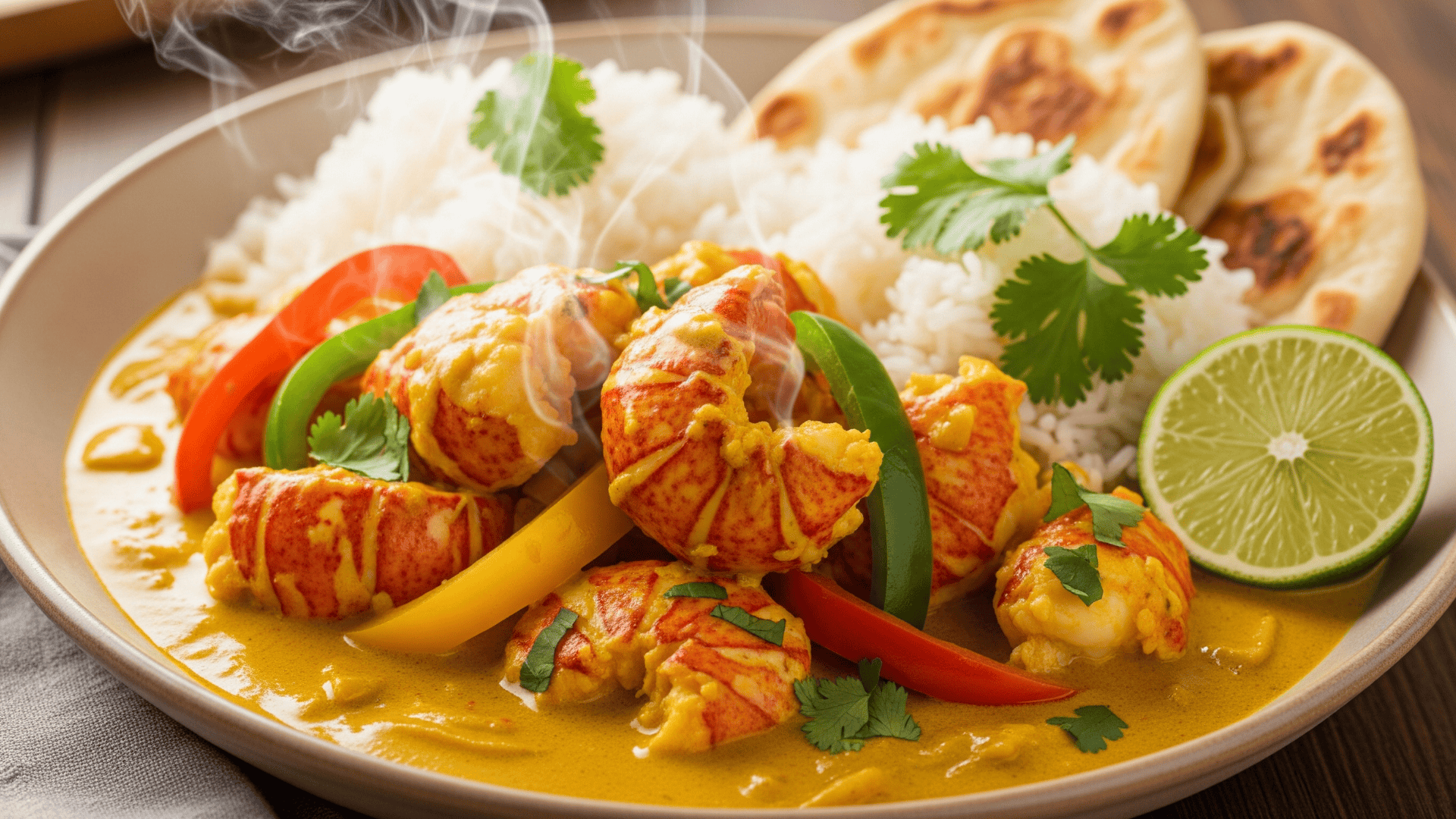 Curried Jamaican Lobster