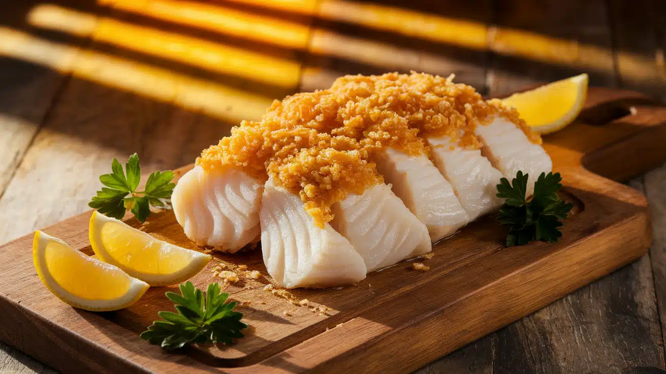 Lemon Herb Crusted Corvina