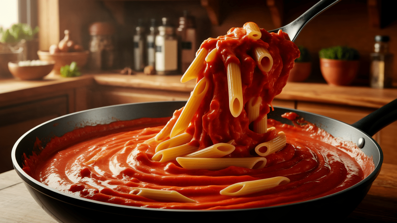 Combine the Pasta and Sauce