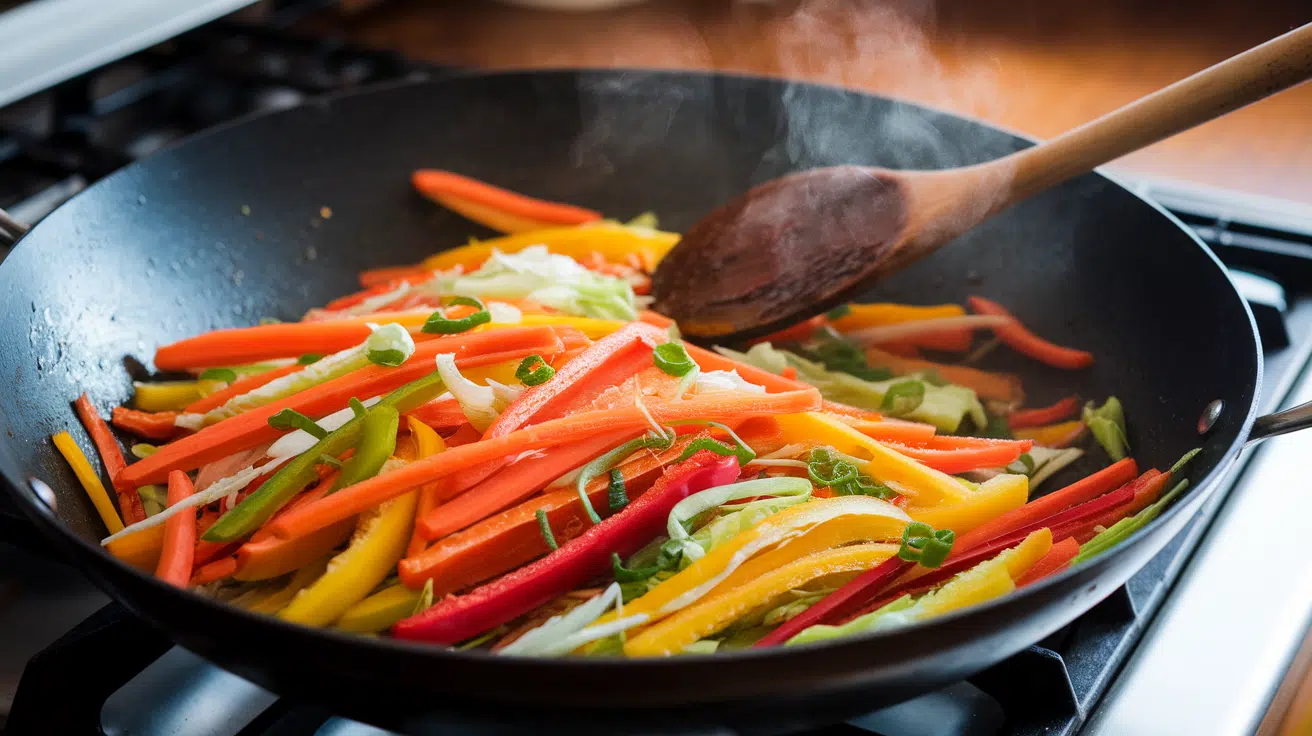 Stir-Fry the Vegetables