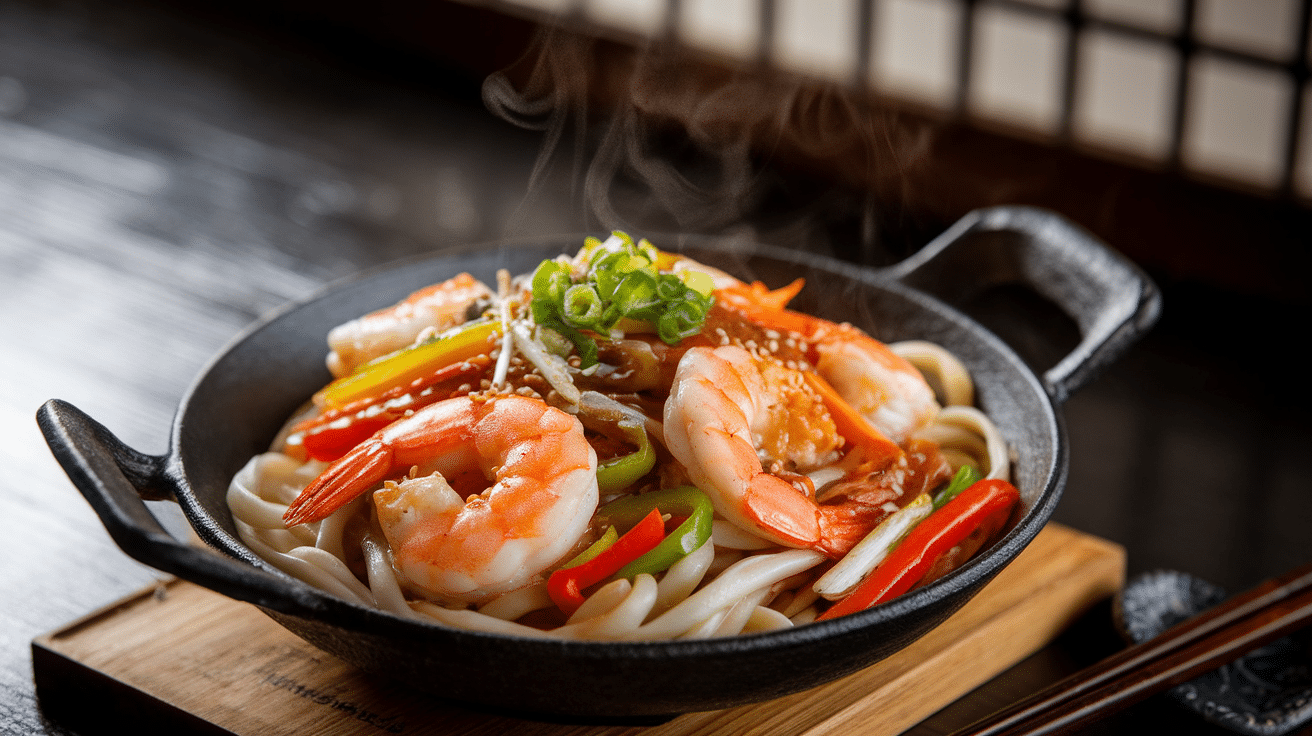 Easy Shrimp Yaki Udon Recipe to Try