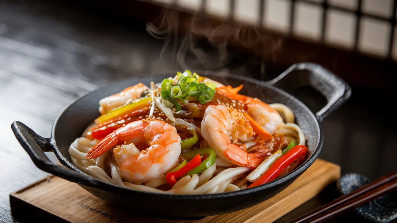 Easy Shrimp Yaki Udon Recipe to Try