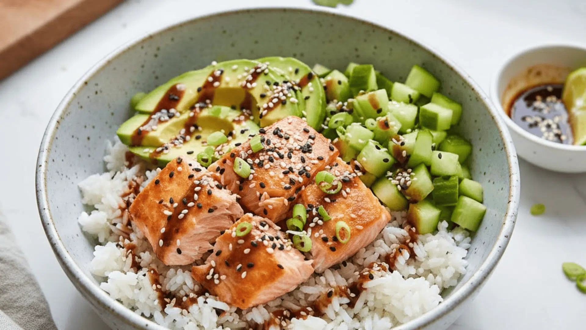 can you reheat salmon rice bowl