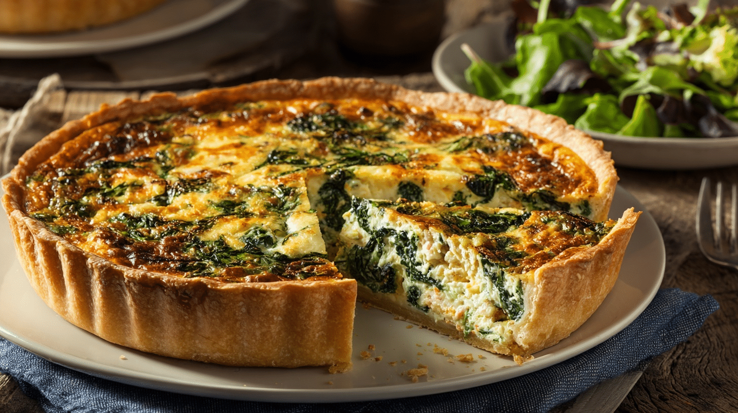 crab-and-spinach-quiche