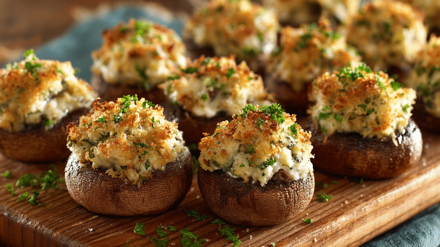 Crab-Stuffed Mushrooms