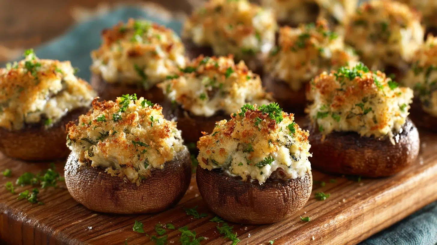 Crab-Stuffed Mushrooms