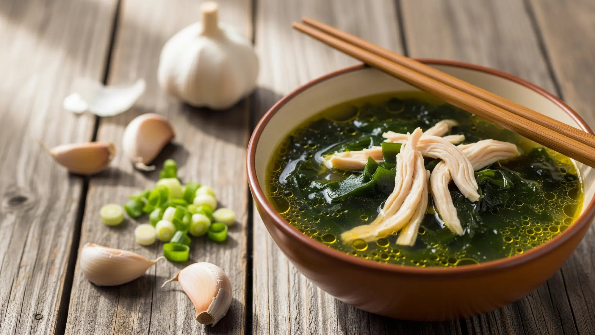 Korean Seaweed Soup with Chicken