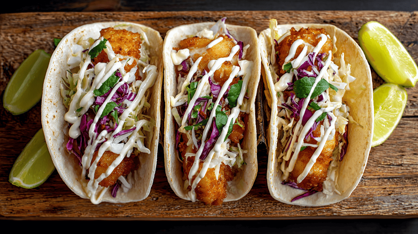 crispy petrale sole fish tacos