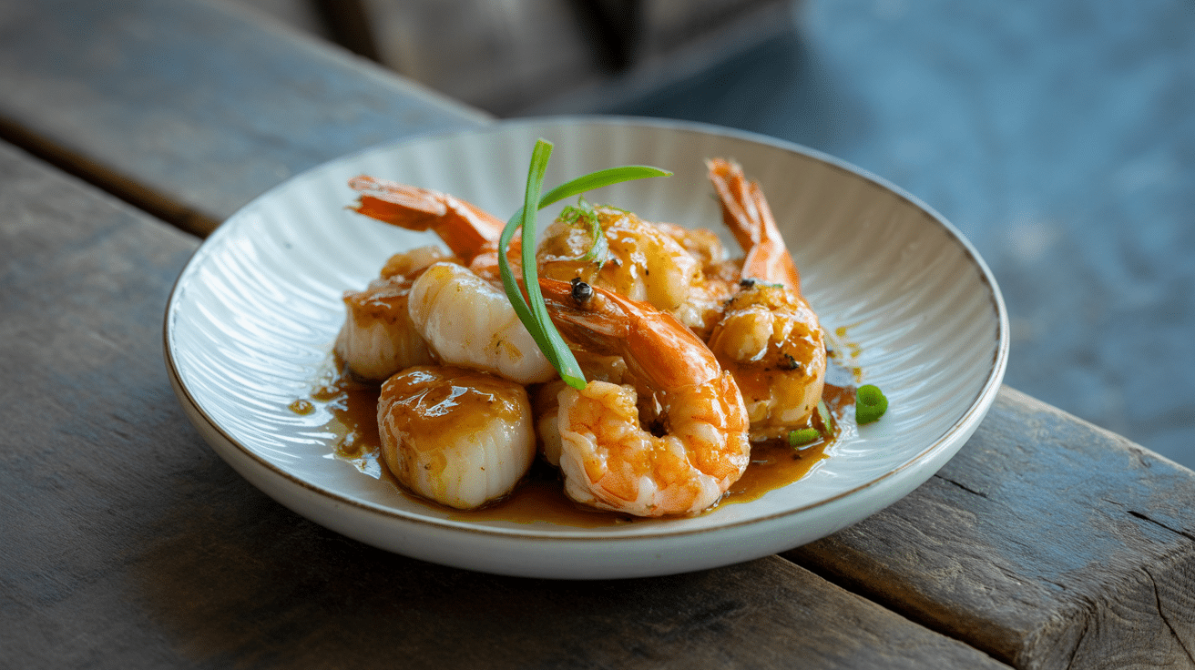 grilled seafood shrimp or scallops