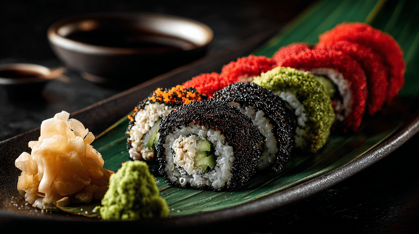 9 delicious sushi varieties with fish eggs