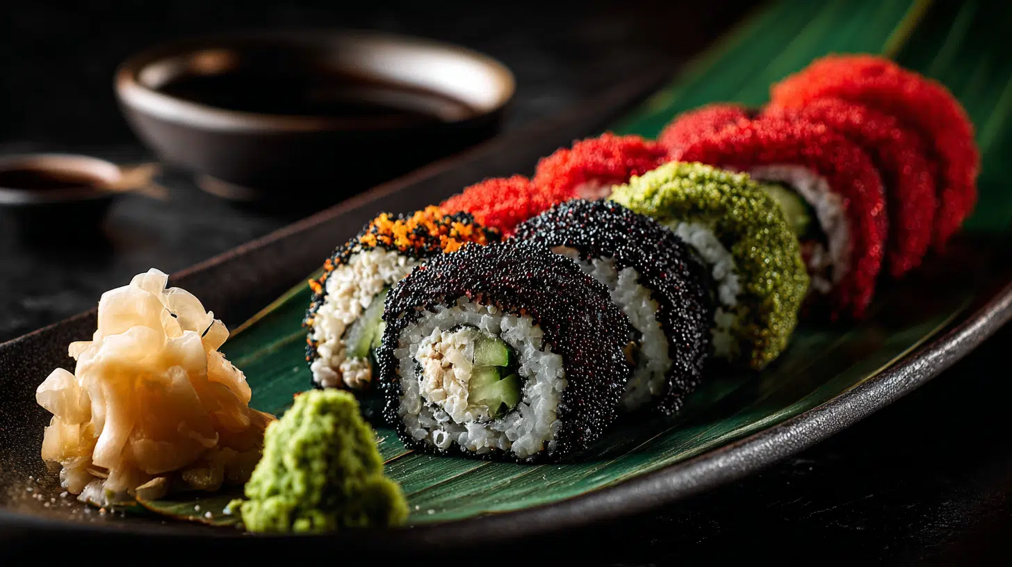 9 delicious sushi varieties with fish eggs