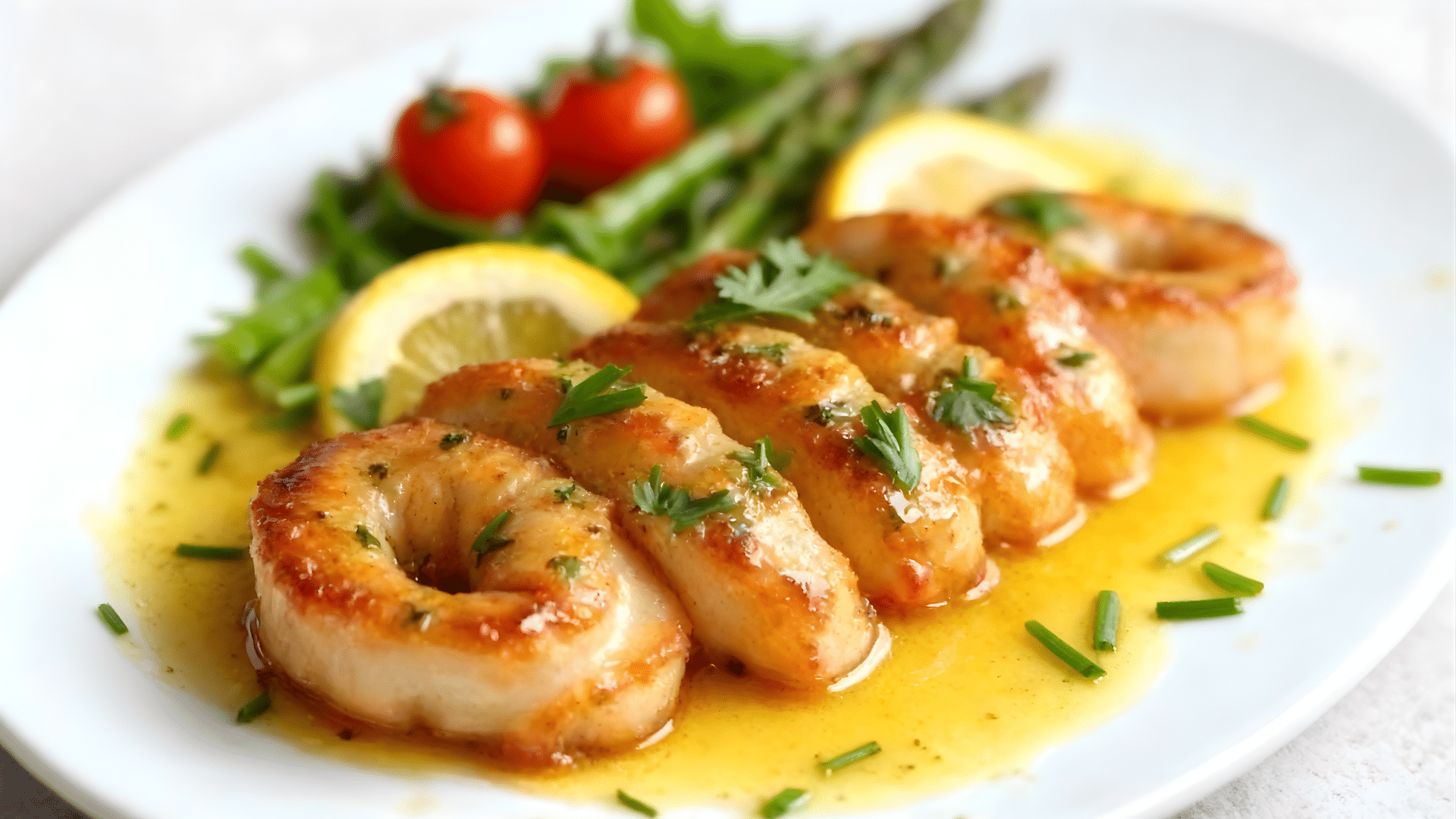 grilled squid steaks with garlic sauce