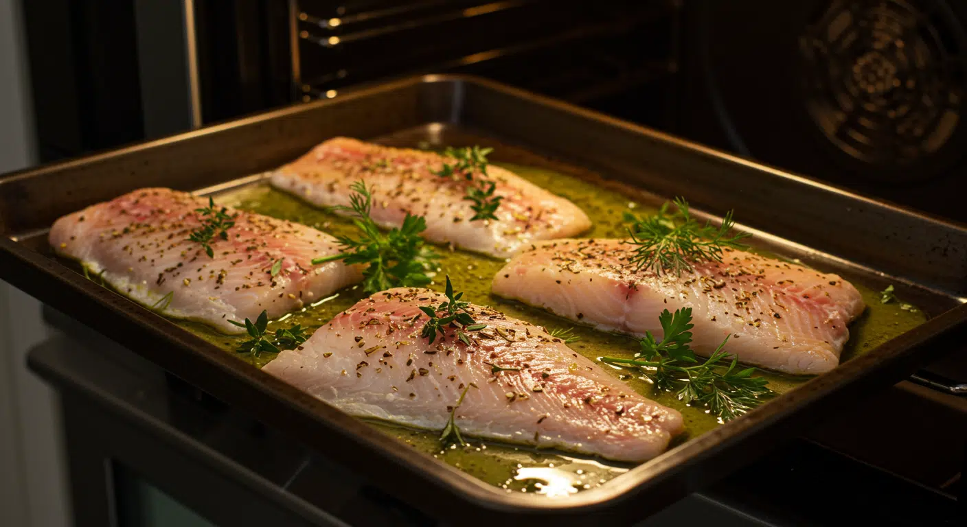 oven baked with herbs