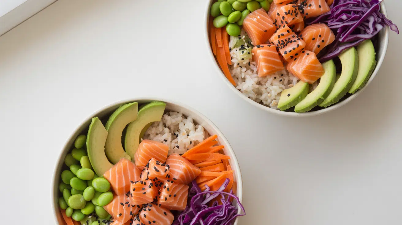 salmon poke bowls