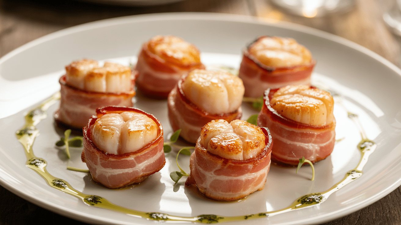 scallops wrapped in bacon