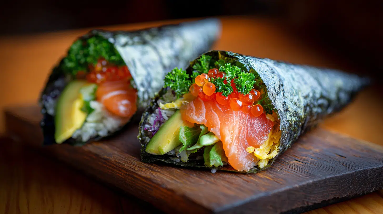 shishamo roe hand roll