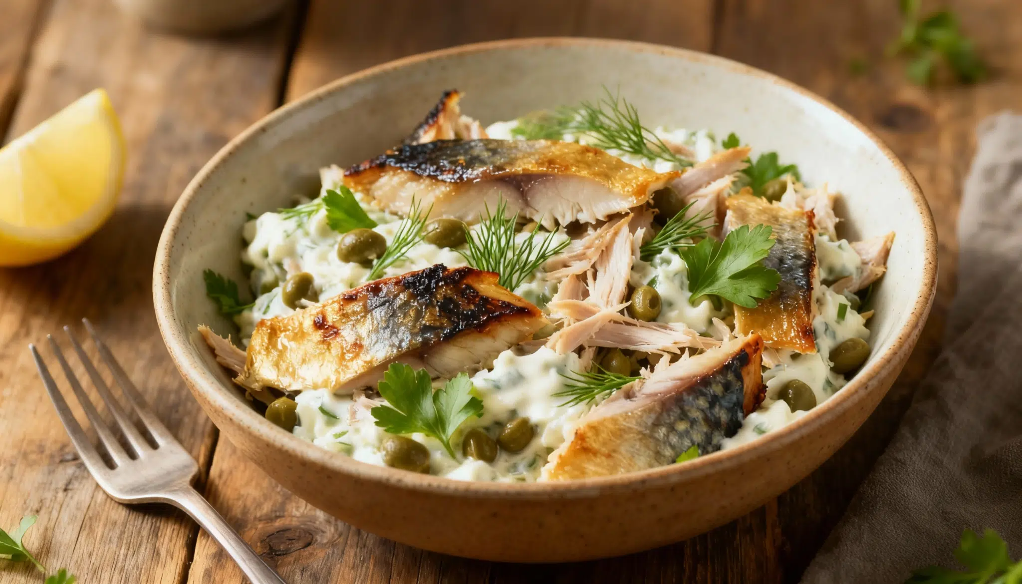 smoked mackerel salad