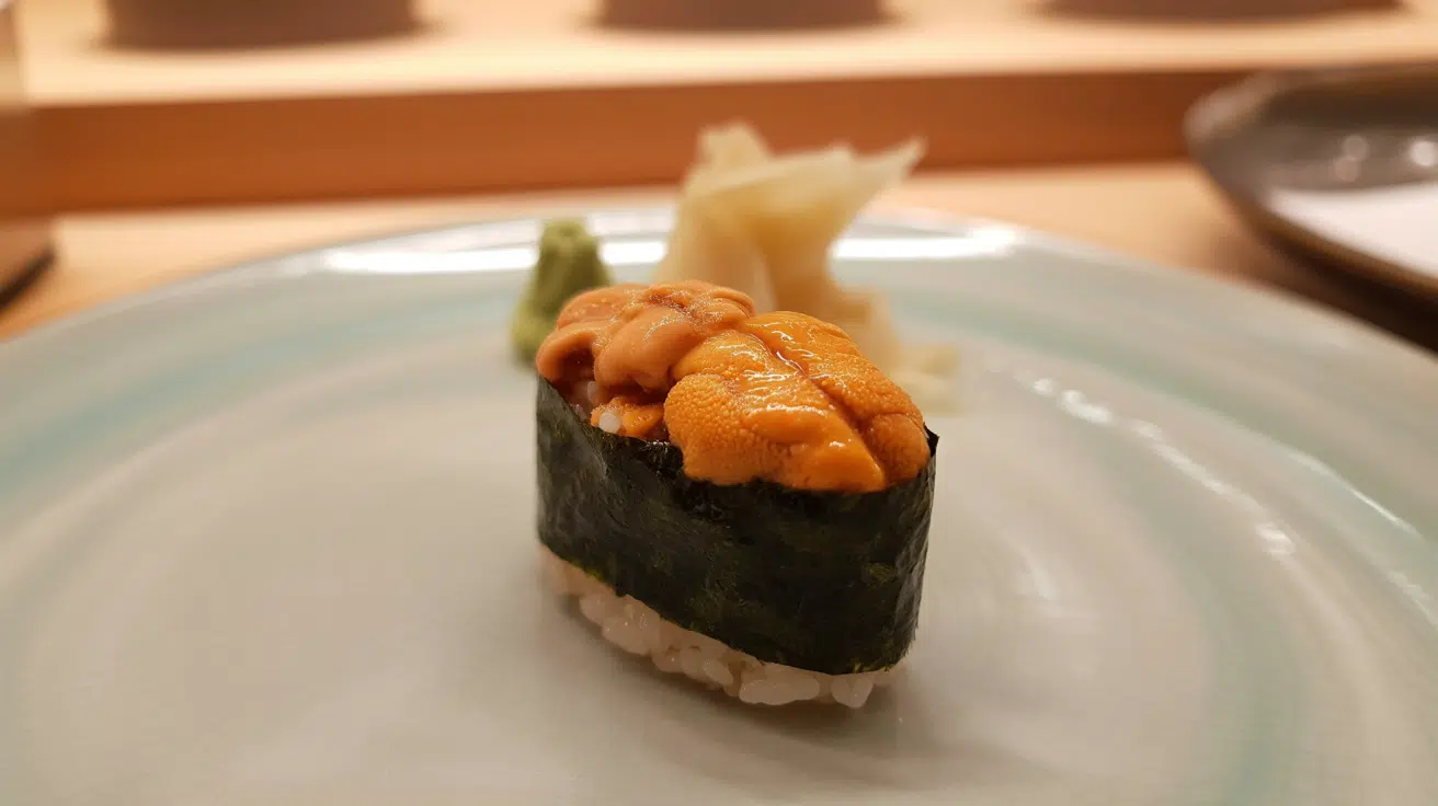 uni gunkan sushi