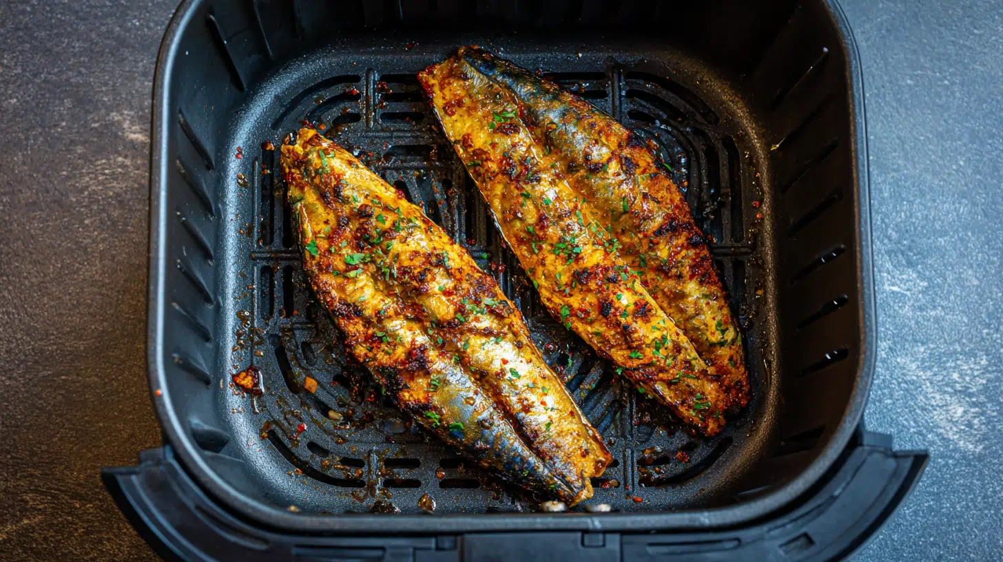 air fryer mackerel with paprika