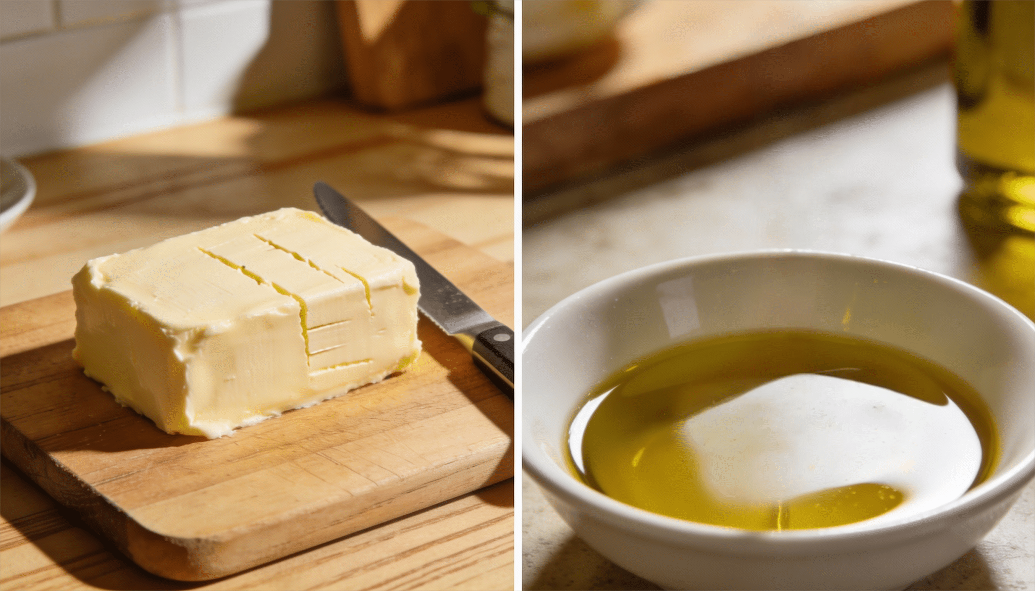 butter vs oil for pan fried sea bass