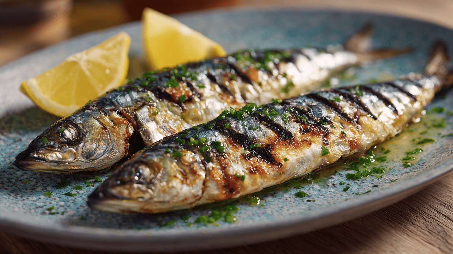 classic pan fried mackerel with lemon