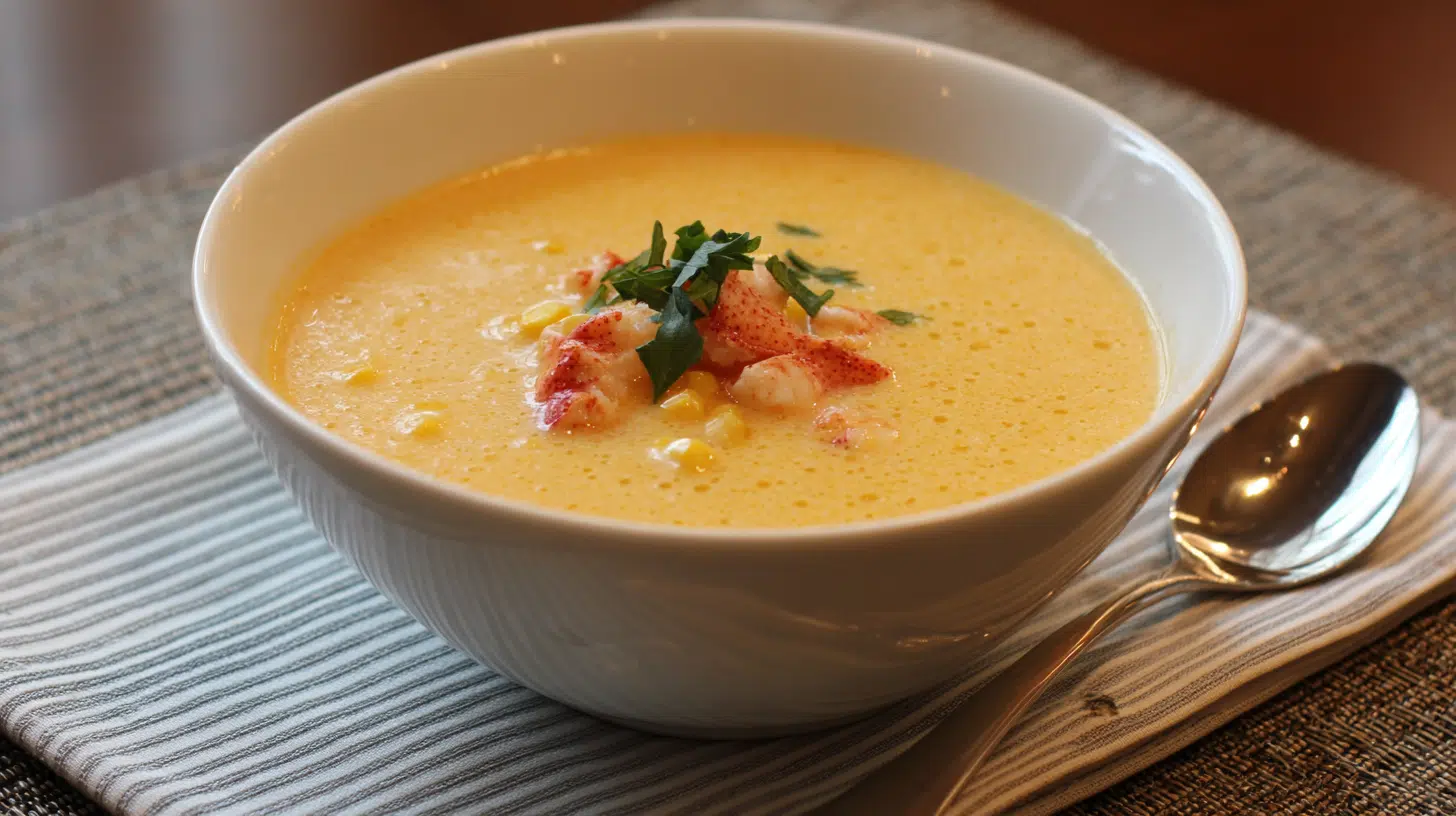 corn and lobster bisque