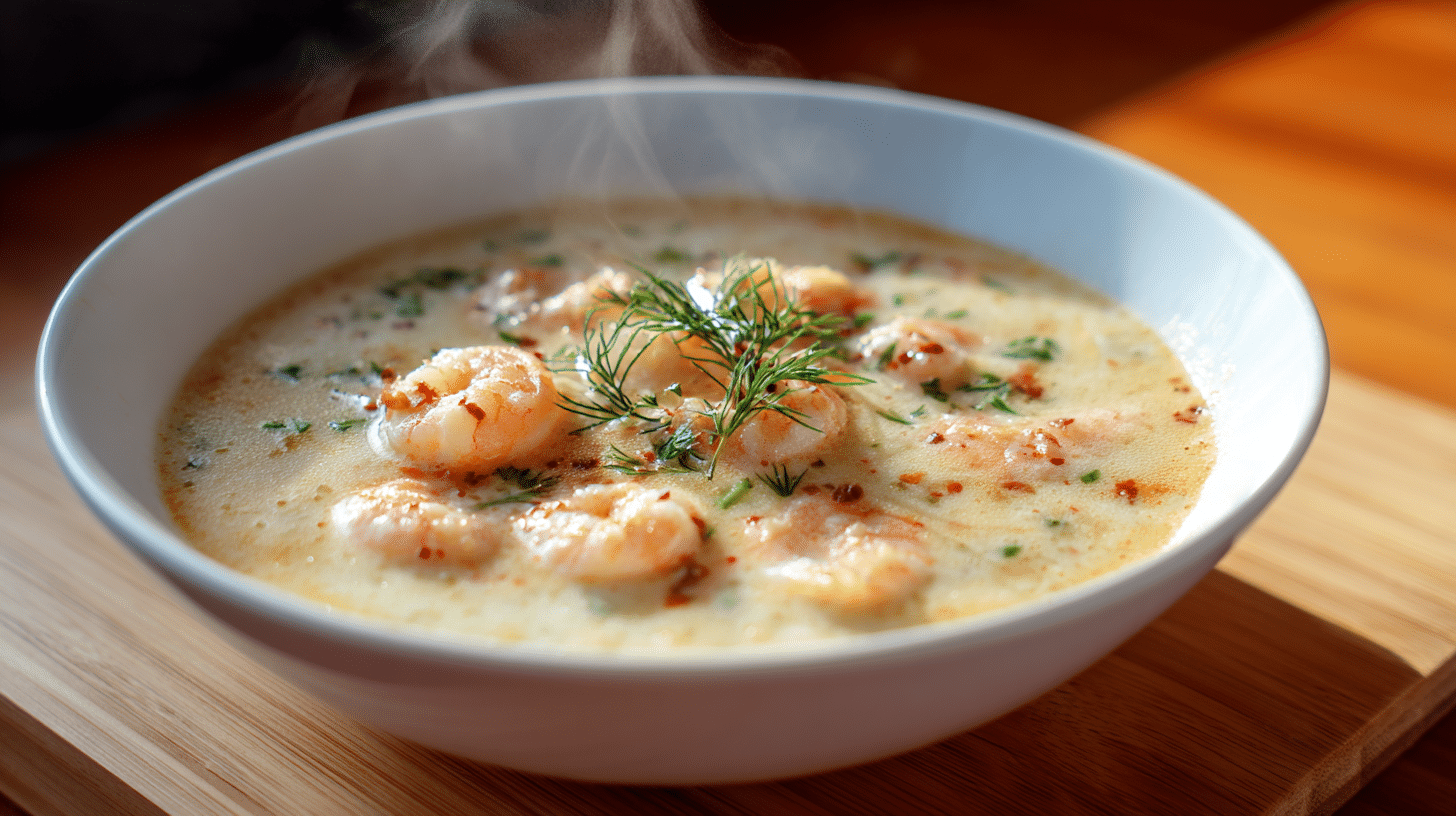 creamy shrimp seafood soup