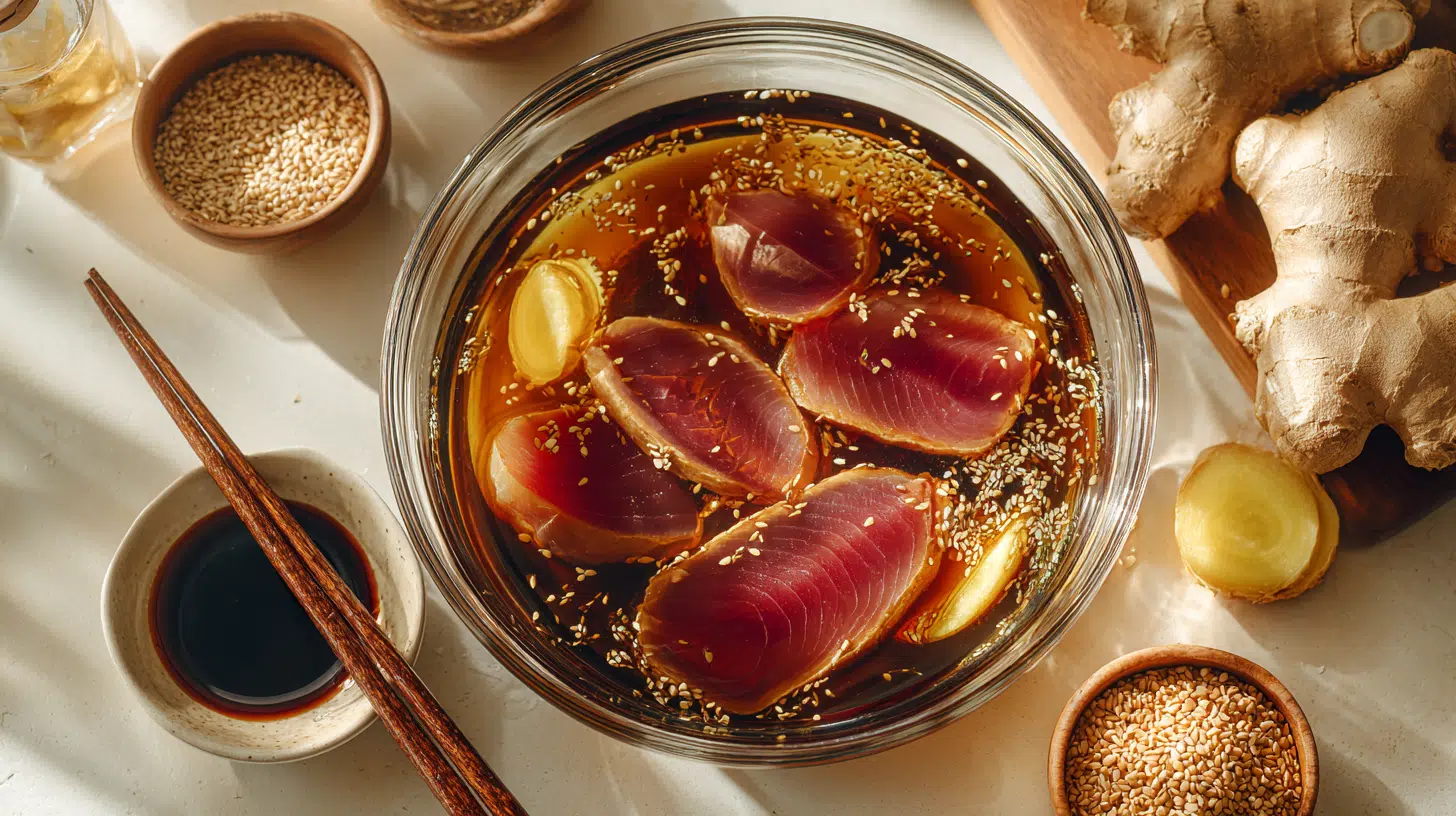 ginger and soy tuna steak marinade