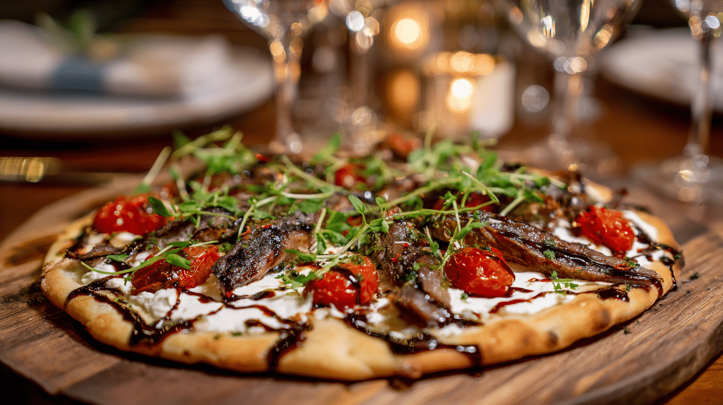 gourmet anchovy pizza