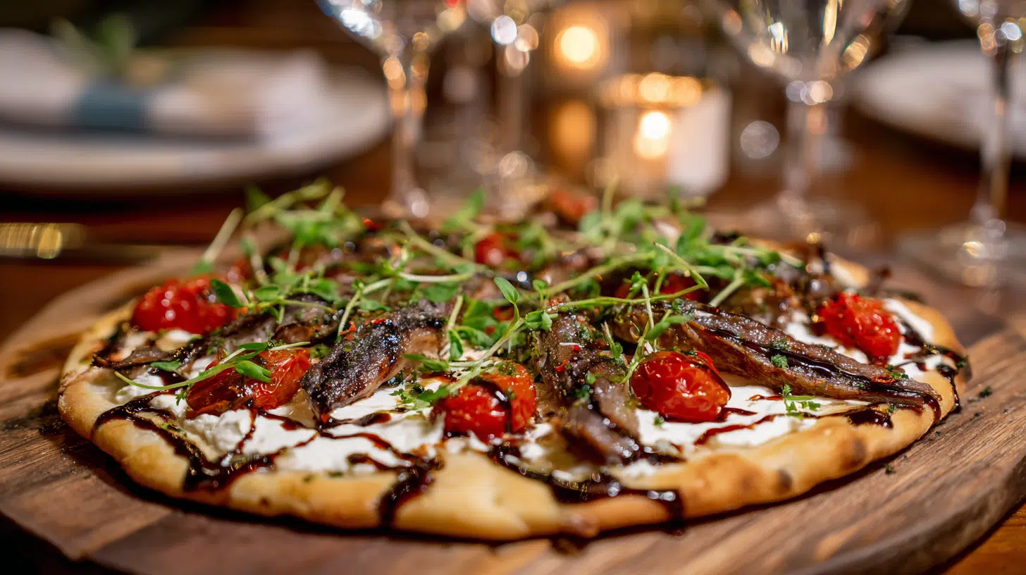 gourmet anchovy pizza