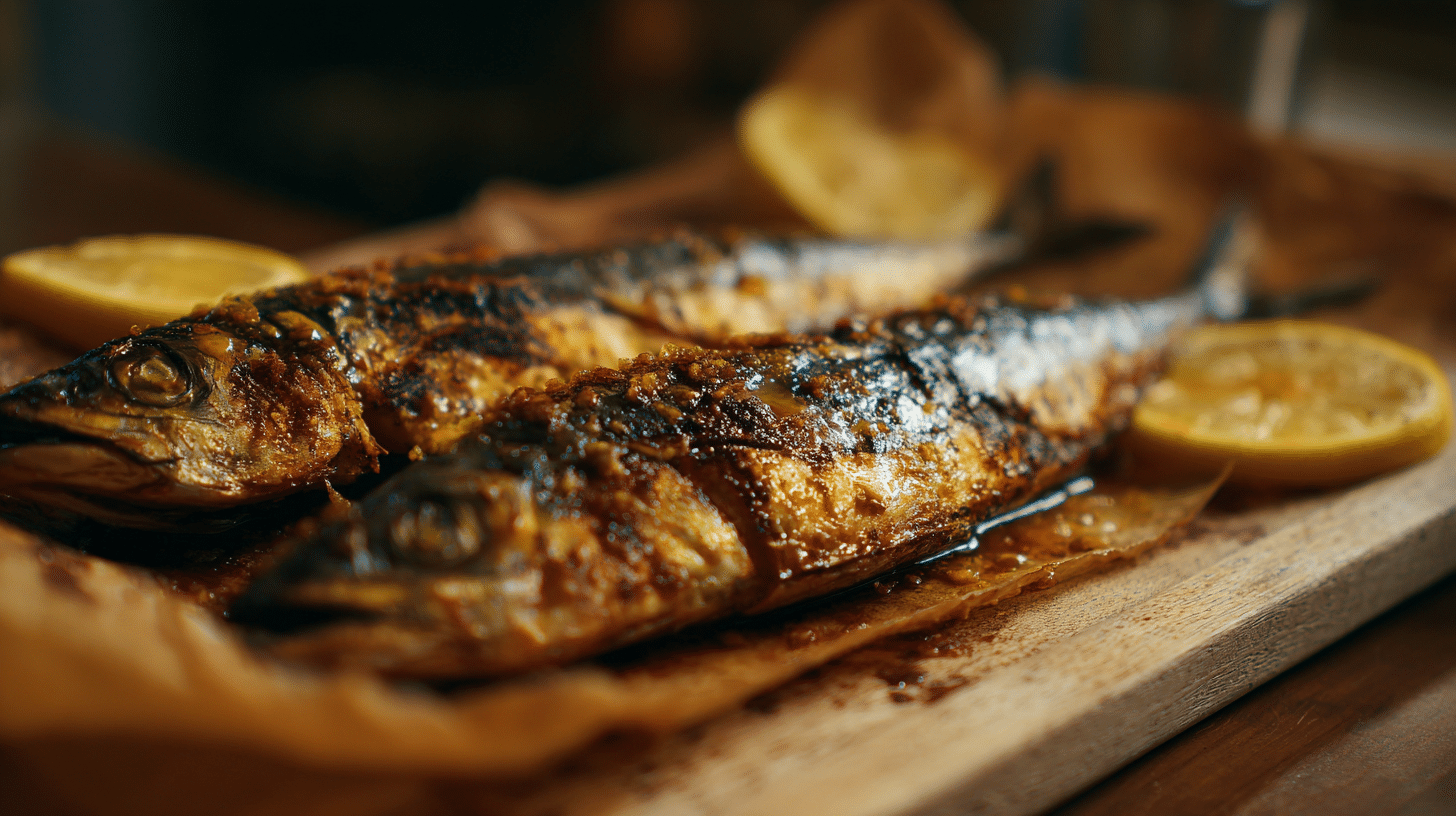 honey mustard baked mackerel