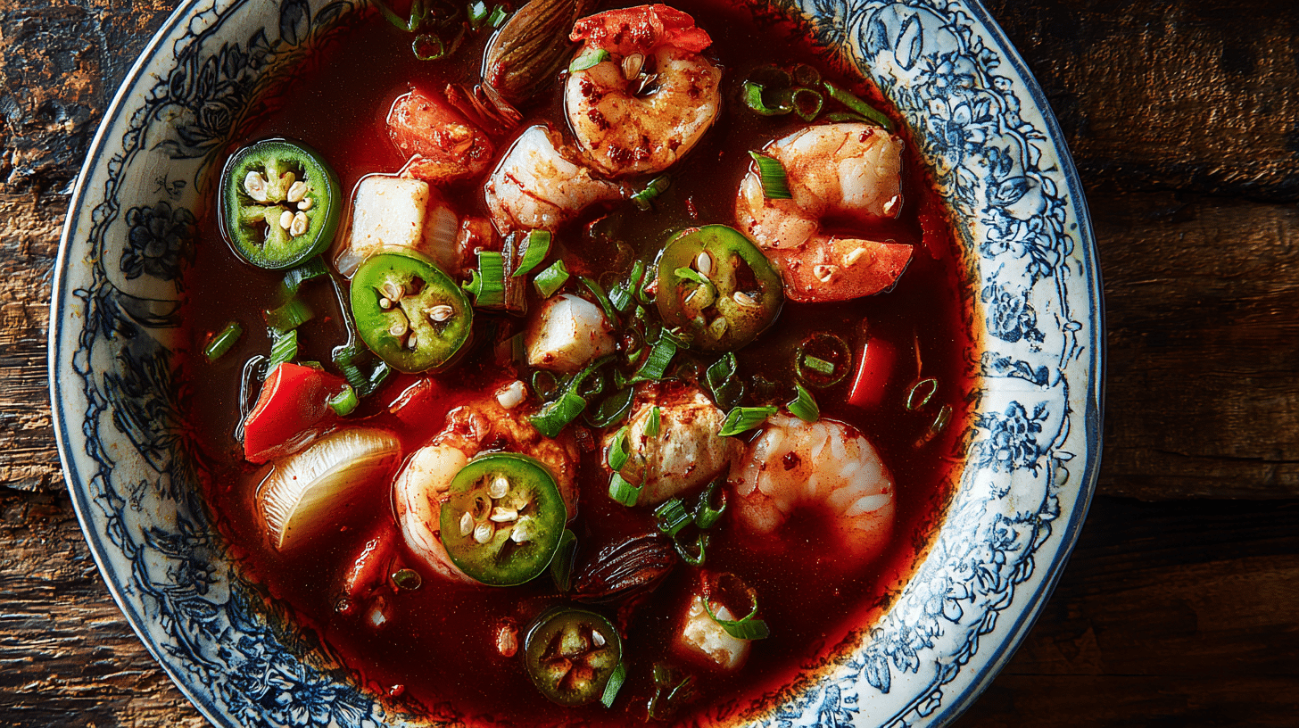 hot pepper seafood soup