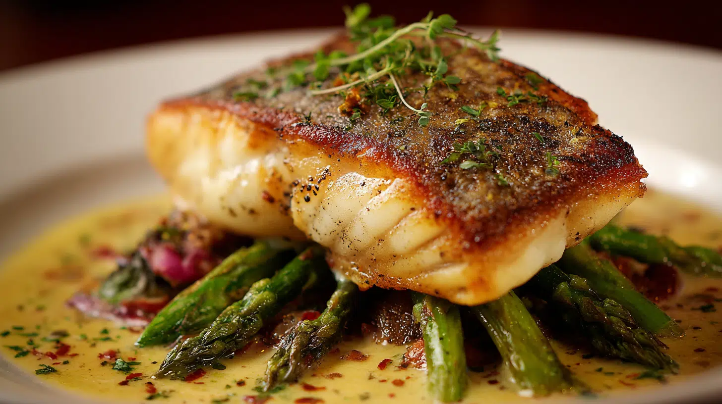 how to make pan seared sea bass recipe at home step by step