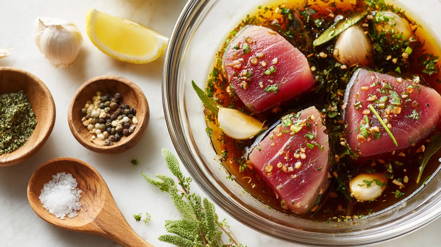 is tuna steak marinade an important step