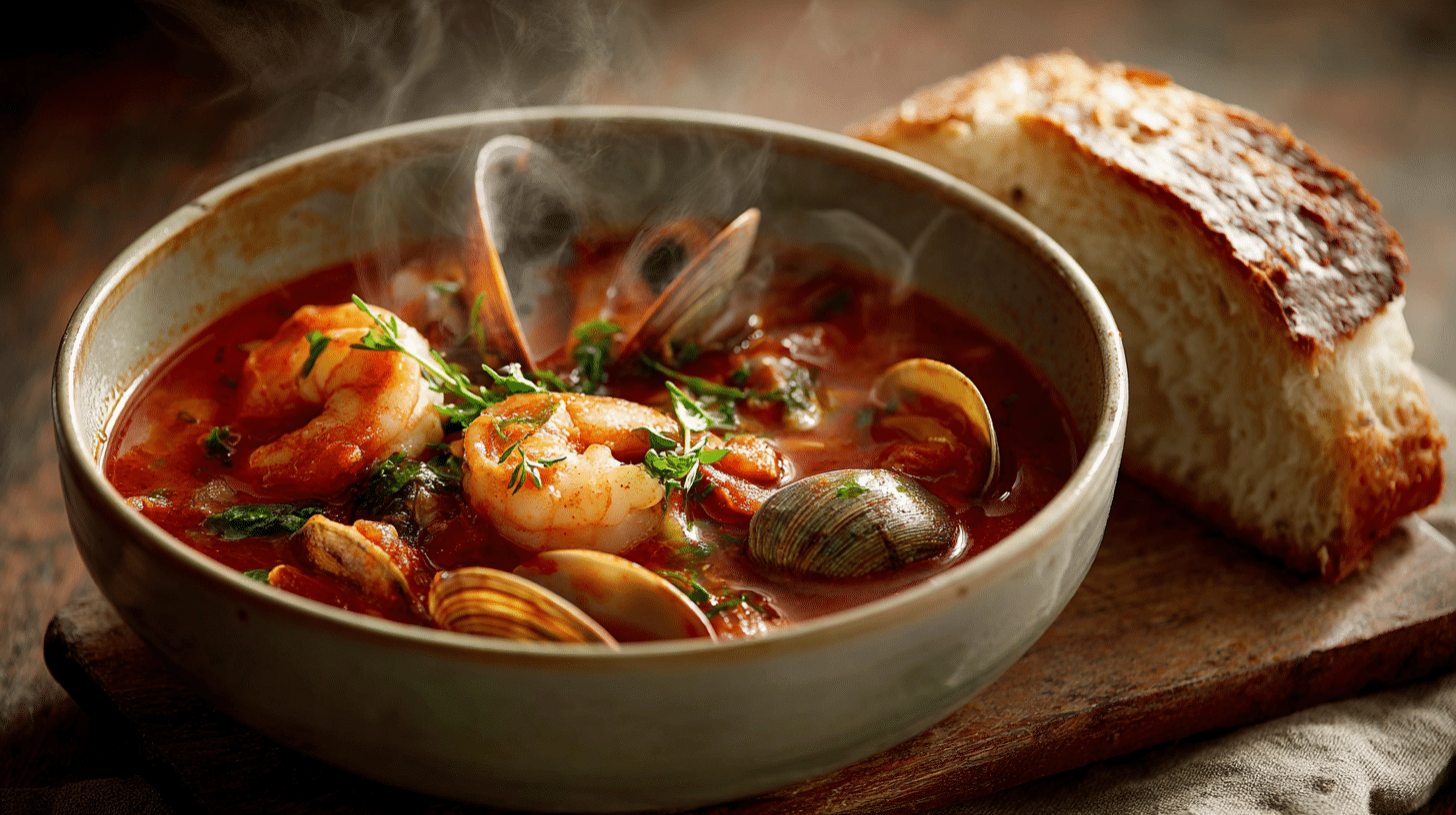 mixed seafood cioppino seafood stew