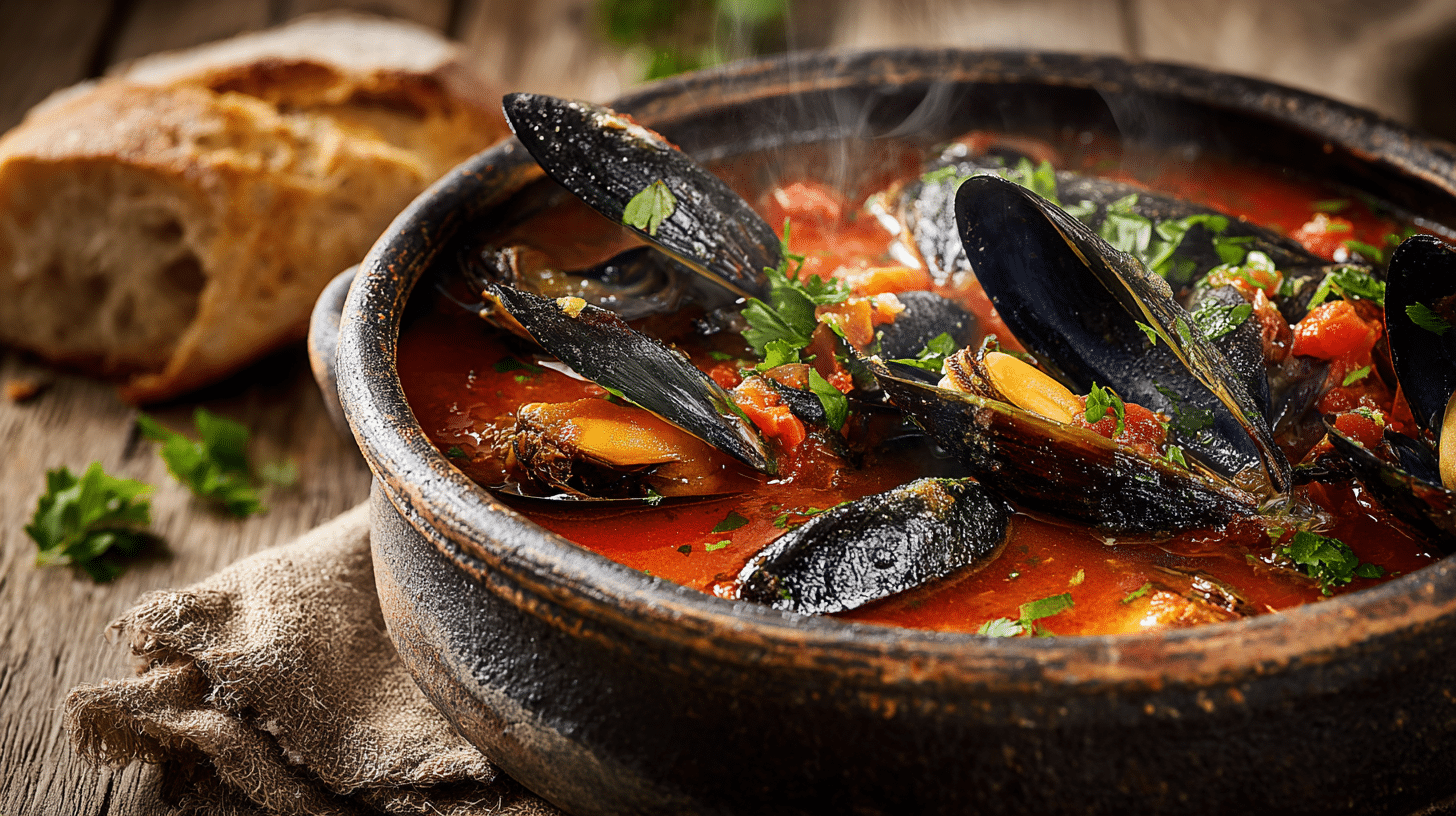 mussel tomato seafood soup