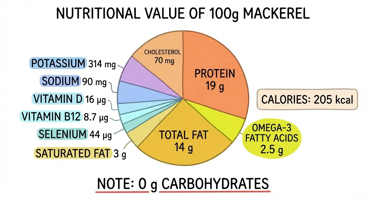 nutritional value of mackerel fish