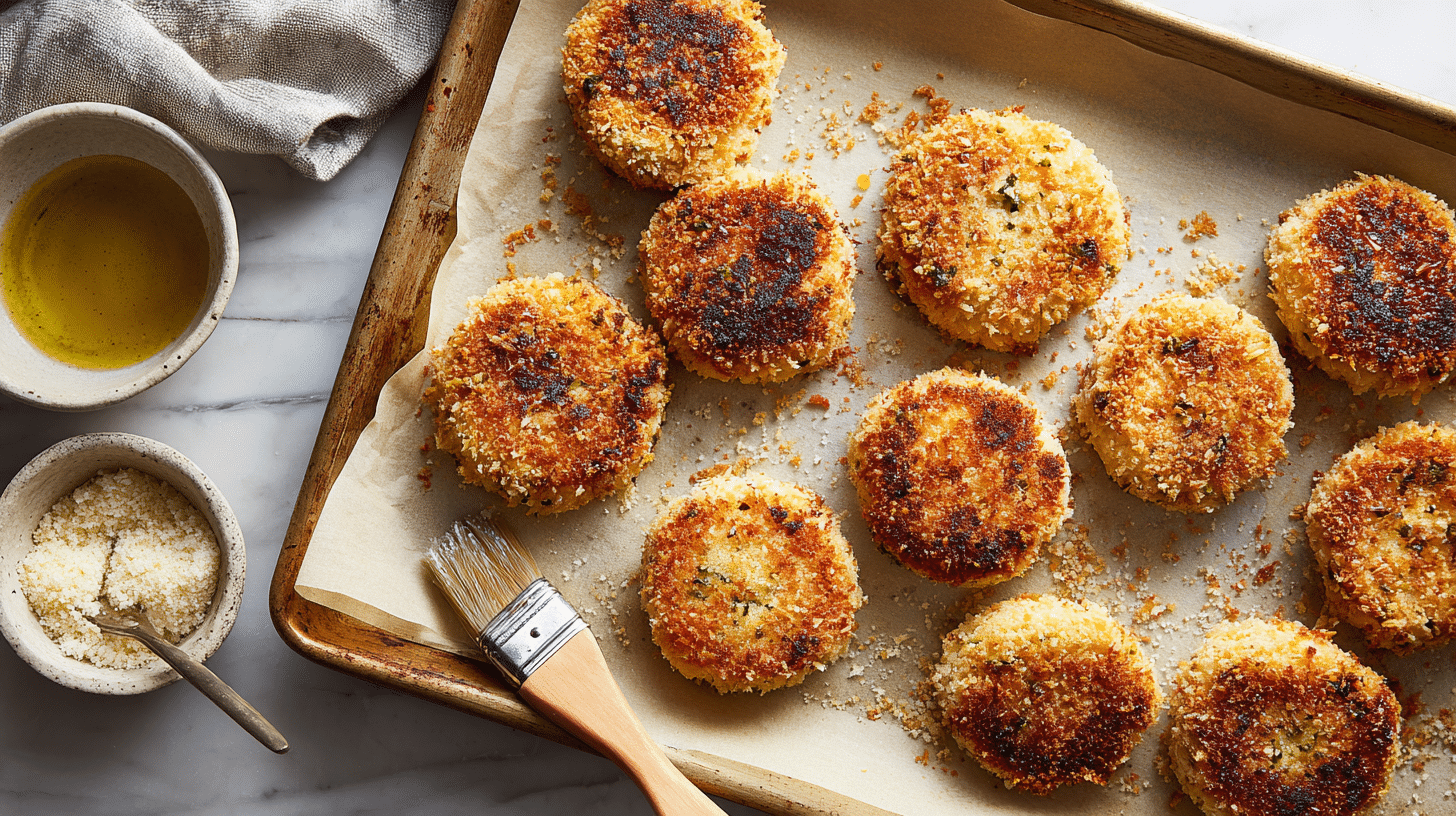 panko crusted baked patties
